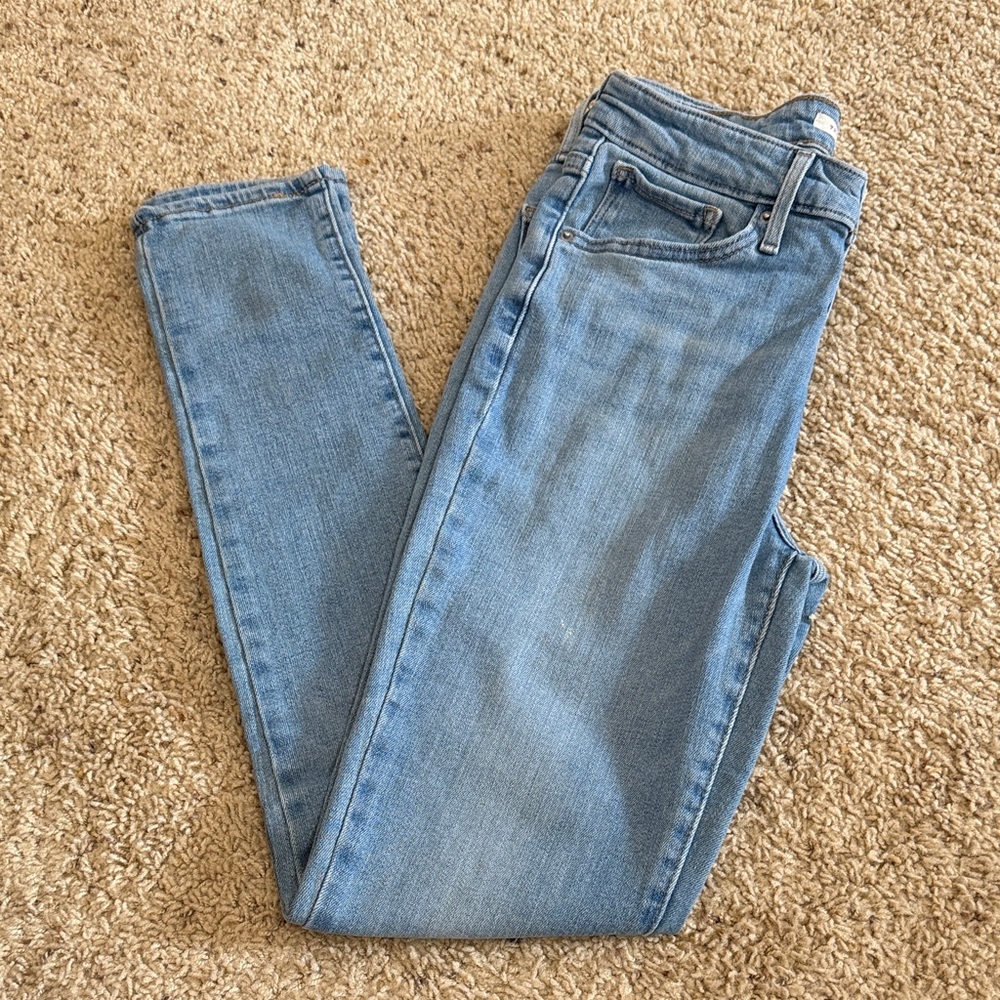 Women's 721 Levi Light Blue Skinny Jeans with Stretch Fit